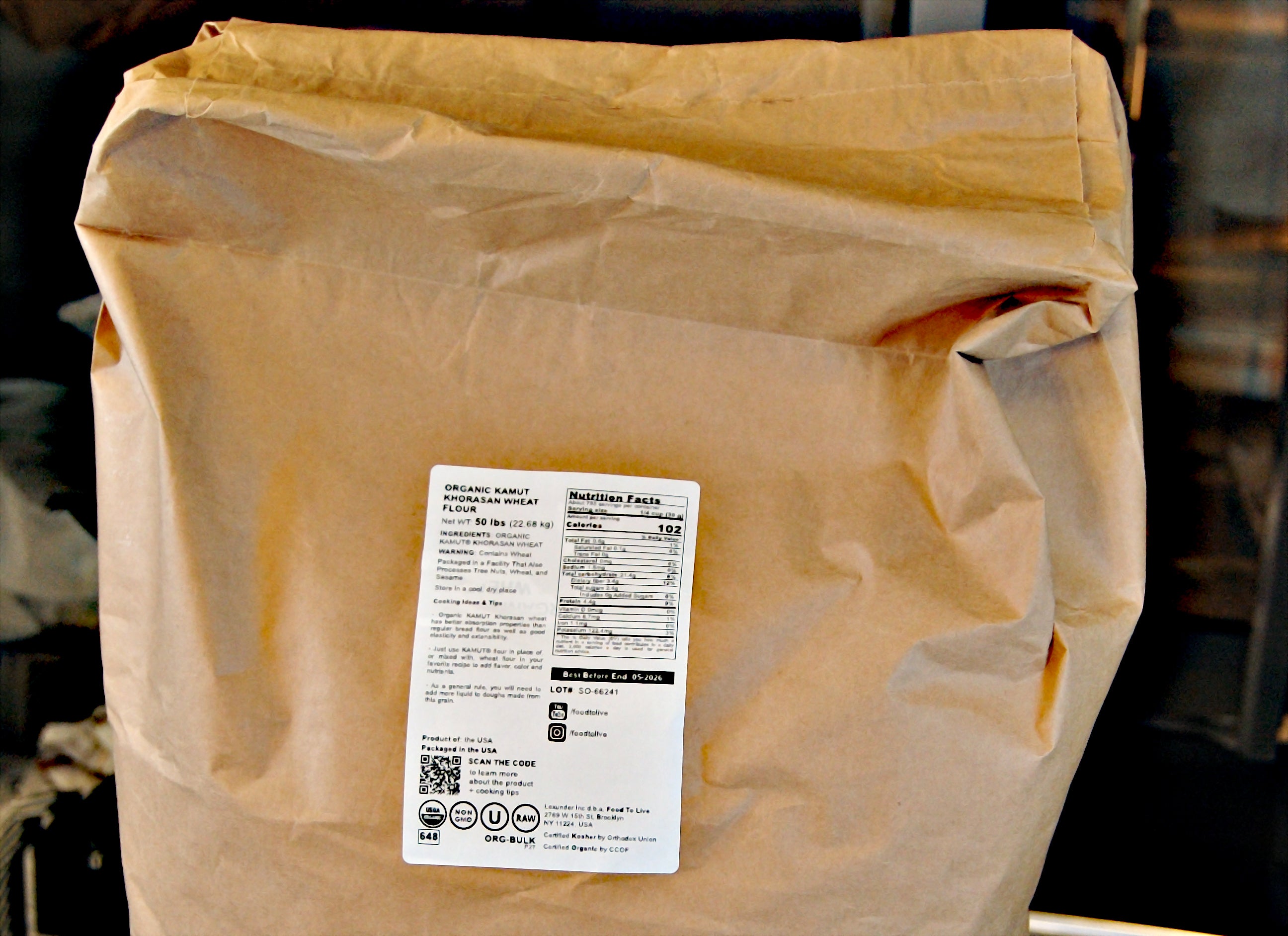 Khorasan Kamut® bread with Nuts