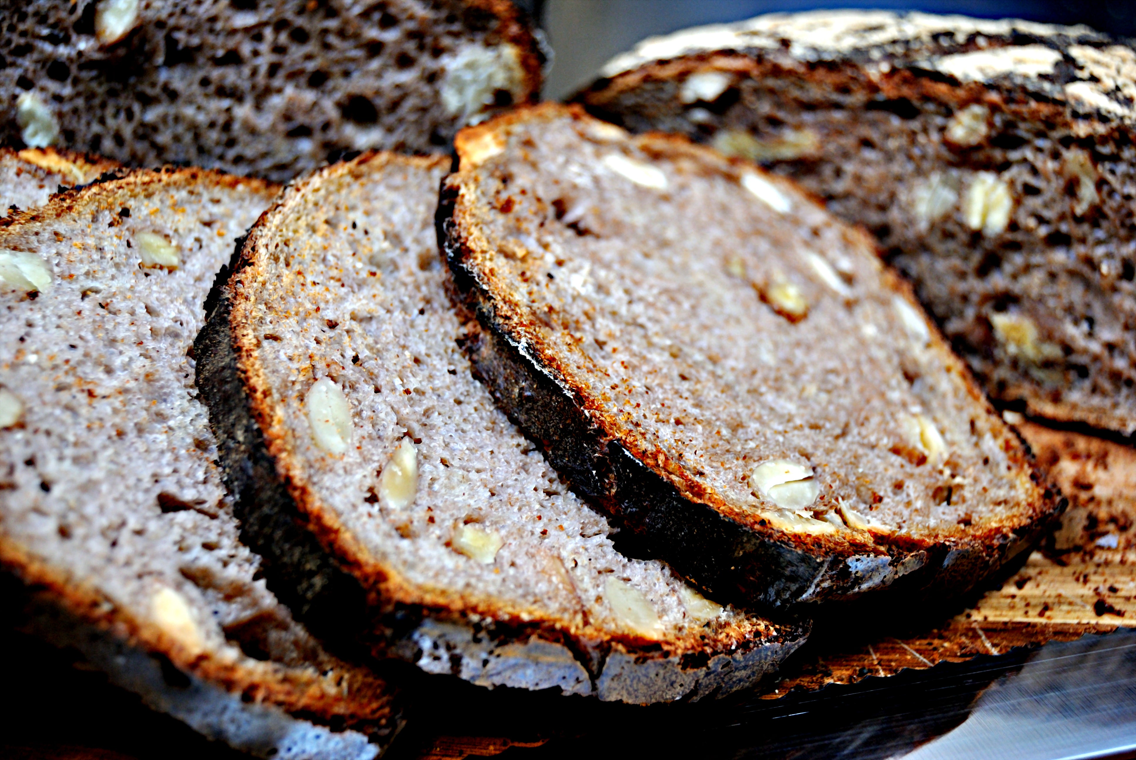 Artisan Rye Levain loaf with Nuts